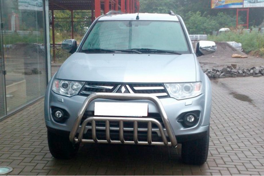 Mitsubishi Pajero Sport 2008-2015 Frontschutz WT002 (Edelstahl) Image