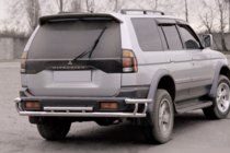 Mitsubishi Pajero Sport 1996-2007 Heckschutz AK005-2 (Edelstahl) Foto 1