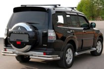 Mitsubishi Pajero Wagon IV 2006-2021 Heckbügel AK003 Doppel (Edelstahl) Foto 1