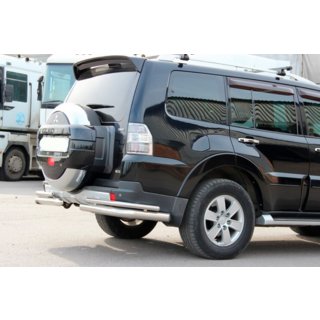 Heckbügel AK003 Doppel (Edelstahl) Mitsubishi Pajero Wagon IV 2006-2021 Foto 3