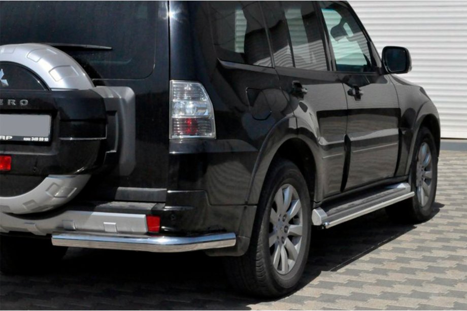 Mitsubishi Pajero Wagon IV 2006-2021 Heckbügel AK003 (Edelstahl) Image