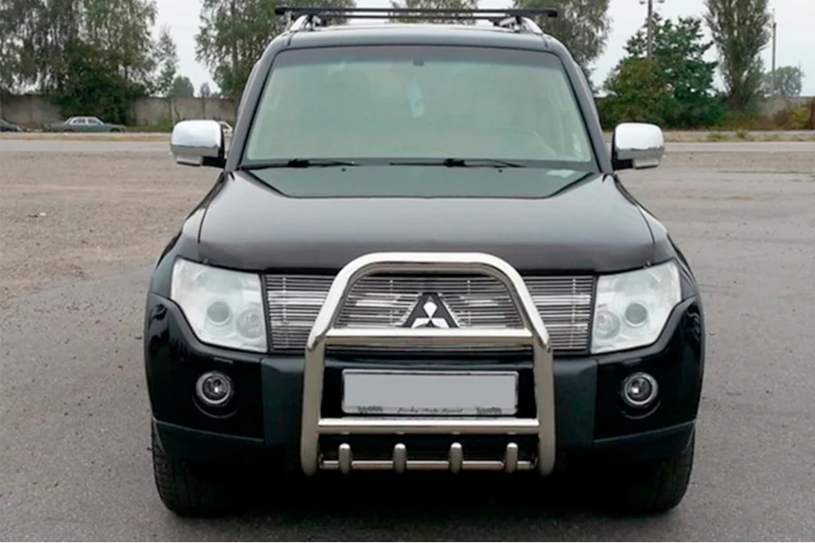 Mitsubishi Pajero Wagon IV 2006-2021 Frontbügel QT007 (Edelstahl) Image