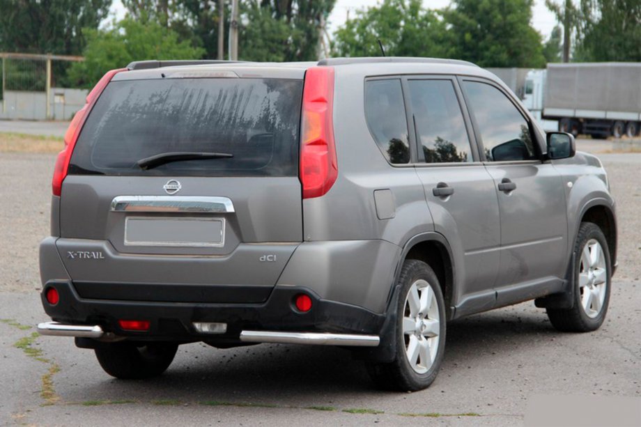 Nissan X-trail T31 2007-2014 Hintere Eckschutzrohre AK003 (2 Stk., Edelstahl) Image