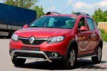 Renault Sandero 2013-2022 Frontbügel WT007 (Edelstahl) Foto 2