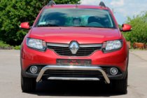 Dacia Sandero 2013-2020 Frontbügel WT007 (Edelstahl) Foto 2
