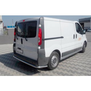 Heckschutz mit Ecken (Edelstahl) Renault Trafic 2001–2015 Foto 1