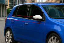 Volkswagen Golf 6 2008-2014 Fensterleisten Chrom (4 Stk, Edelstahl) Foto 2