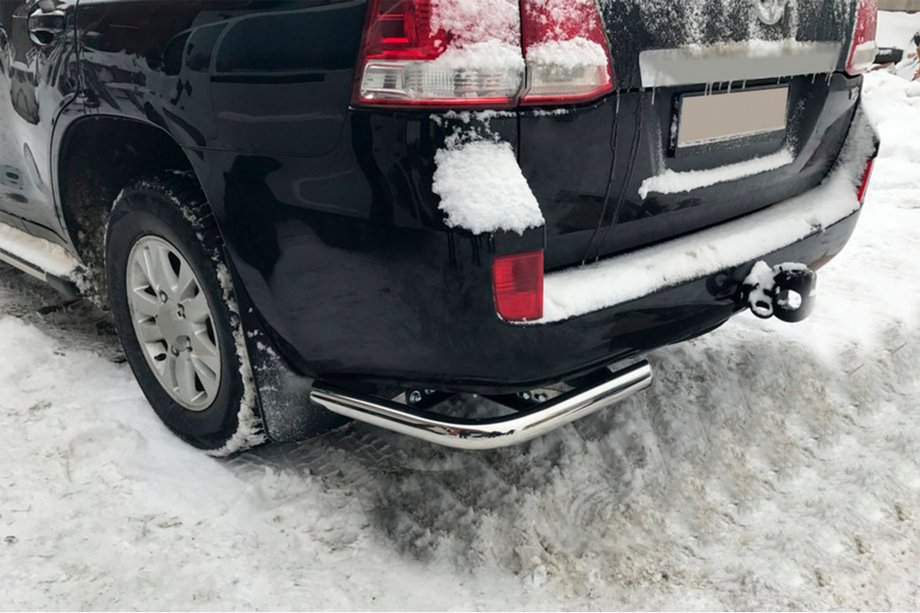 Toyota Land Cruiser 200 2007-2021 Hintere Eckschutzrohre AK003 (2 Stk., Edelstahl) Image