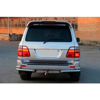 Hintere Eckschutzrohre AK003-Double (2 Stk., Edelstahl) Toyota Land Cruiser 100 1998-2007 Foto 3