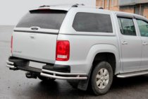 Volkswagen Amarok 2010-2022 Hintere Eckschutzrohre AK003-Double (2 Stk., Edelstahl) Foto 2