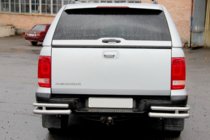 Volkswagen Amarok 2010-2022 Hintere Eckschutzrohre AK003-Double (2 Stk., Edelstahl) Foto 4
