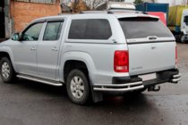 Volkswagen Amarok 2010-2022 Hintere Eckschutzrohre AK003-Double (2 Stk., Edelstahl) Foto 5