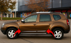 Dacia Duster 2008-2018 Türleisten Edelstahl (4 Stk.) Foto 1