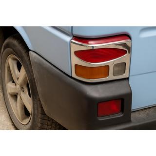Chrom Rückleuchten Abdeckungen (2 Stk, Edelstahl) Volkswagen T4 Caravelle/Multivan 1990–2003 Foto 1