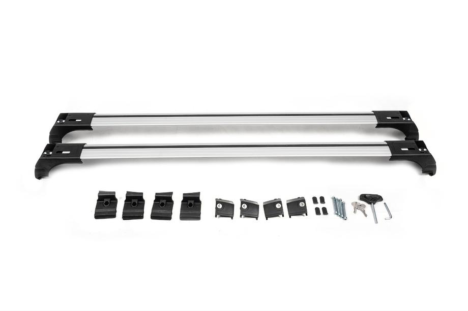 Dachträger für integrierte Reling abschließbar Skybar V2 (2 Stk) bis 120 cm, Schwarz Foto 7