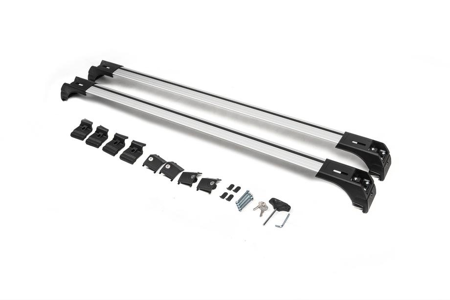 Dachträger für integrierte Reling abschließbar Skybar V2 (2 Stk) bis 120 cm, Schwarz Foto 3