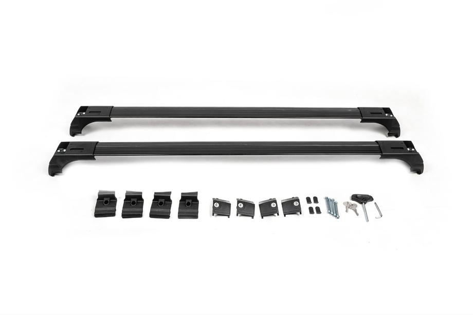 Dachträger für integrierte Reling abschließbar Skybar V2 (2 Stk) bis 120 cm, Schwarz Foto 8