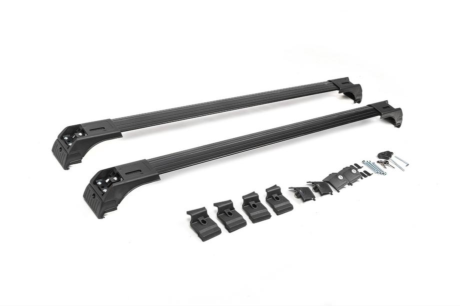 Dachträger für integrierte Reling abschließbar Skybar V2 (2 Stk) bis 120 cm, Schwarz Foto 9
