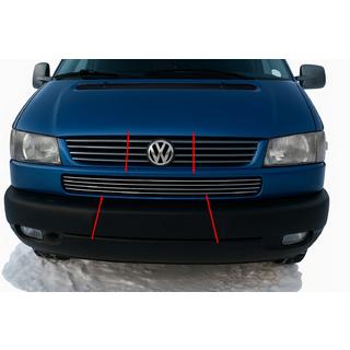 Zierleisten fur den unteren Kuhlergrill Schraghaube (4 Stk, Edelstahl) Volkswagen T4 Caravelle/Multivan 1990–2003 Foto 1