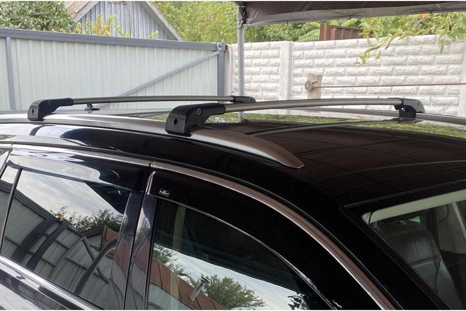 Volkswagen Passat B8 2015-2023 Dachträger für integrierte Reling abschließbar (2 Stk) Schwarz Foto 7