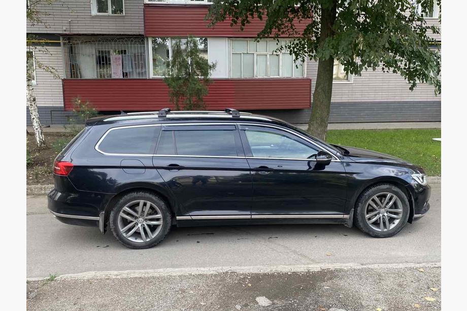 Volkswagen Passat B8 2015-2023 Dachträger für integrierte Reling abschließbar (2 Stk) Schwarz Foto 5