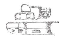 Ford Transit 1991-2000 Armaturenbrett Abdeckungen (1997-2000) Foto 6