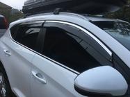 Hyundai Tucson TL 2016-2021 Windabweiser mit Chromleiste (6 Stk, Niken) Foto 5