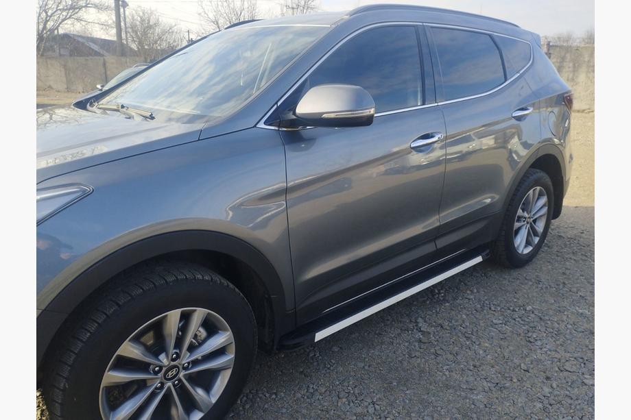 Hyundai Santa Fe 3 2012-2018 Seitenschweller Maya V1 (2 Stk., Aluminium) Image