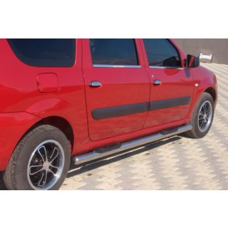 Seitliche Rohre (2 Stk., Edelstahl) Dacia Logan MCV 2004-2014 Foto 3