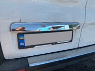 Renault Trafic 2015- Chromleiste über dem Kennzeichen (Edelstahl) Carmos - Türkischer Edelstahl Foto 6
