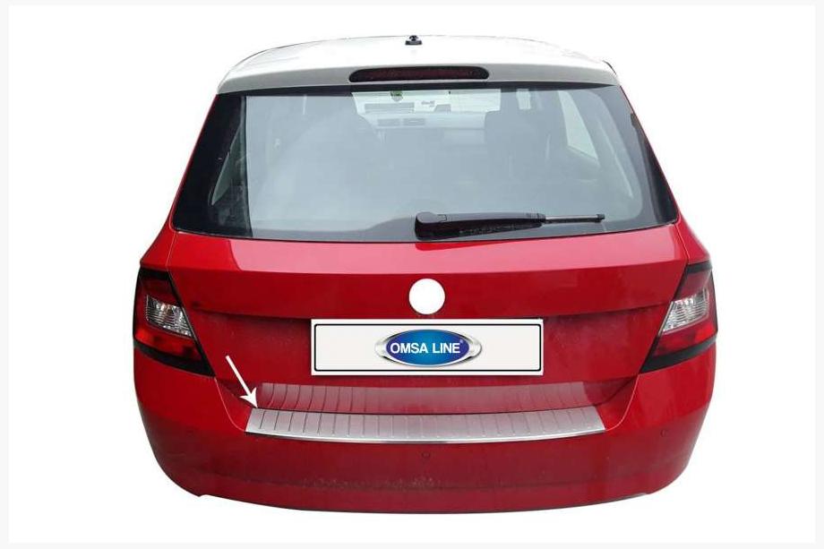 Skoda Fabia 2014-2021 Heckstoßstangenschutz Edelstahl Image
