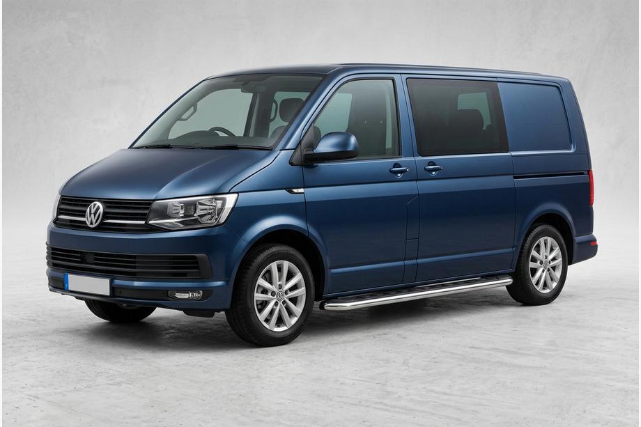 Volkswagen T6 2015-2024 Trittbretter Maydos V1 (2 Stk., Edelstahl) Nur für kurzen Radstand Image