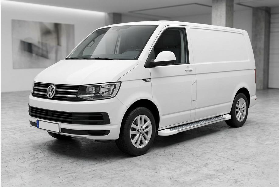 Volkswagen T6 2015-2024 Seitenschweller Allmond White (2 Stk., Aluminium) Langer Radstand Image