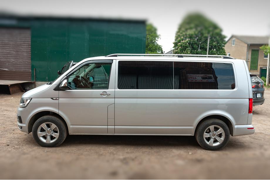 Volkswagen T6 2015-2024 Dachreling CROWN (grau matt) Langer Radstand Foto 3