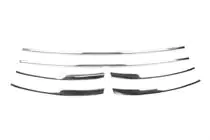Volkswagen T6 2015-2024 Zierleisten für Kühlergrill Stoßstange 2015-2019 (6 Stk, Edelstahl) Foto 2