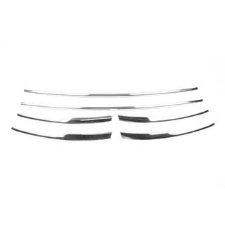 Zierleisten für Kühlergrill Stoßstange 2015-2019 (6 Stk, Edelstahl) Volkswagen T6 2015-2024 Foto 2