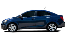 Chevrolet Aveo T300 2011-2020 Fensterleisten unten Edelstahl Hatchback, OmsaLine - Italienischer Edelstahl Foto 1