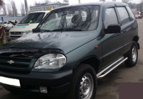 Chevrolet Niva 1998-2020 Seitenschweller Premium (2 Stk., Edelstahl) Ø60 Foto 2