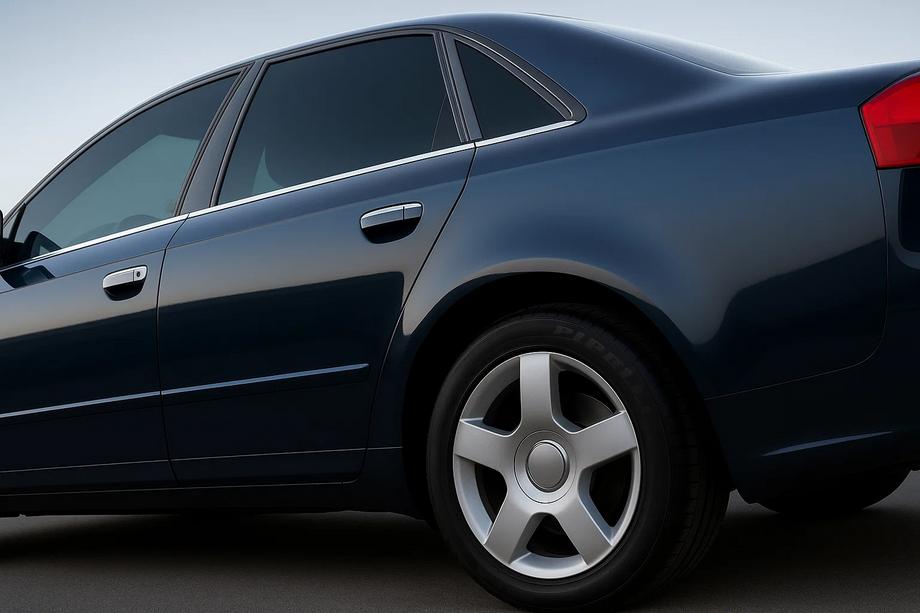 Audi A4 B7 2004-2008 Untere Fensterleisten Edelstahl (6 Stk.) Image