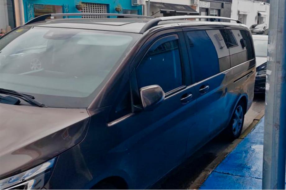 Mercedes Vito W639 2004-2014 Dachreling Chrom CAN Original Design (Metallfuesse) Kurzer Radstand (SHORT) Foto 8