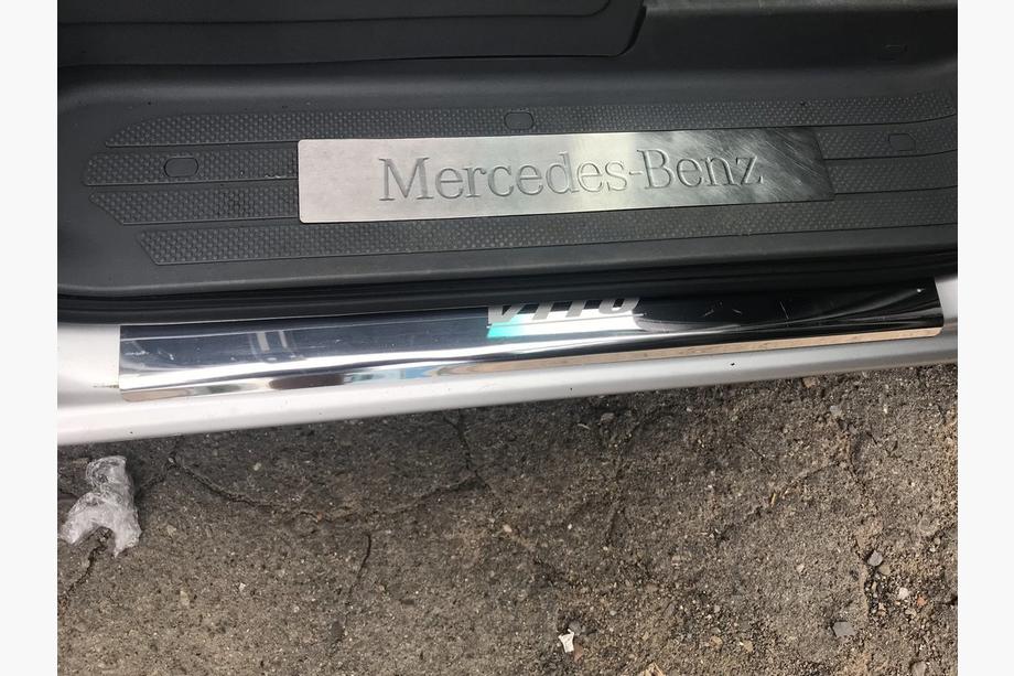 Mercedes Vito W639 2004-2014 Einstiegsleisten Abdeckungen Laser-Style (2 Stk, Edelstahl) Foto 7