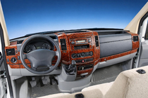Mercedes Sprinter W906 2006–2018 Armaturenbrett Blenden (Meric, 50 Teile) Aluminium Foto 1