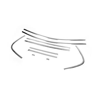 Fensterzierleisten oben Edelstahl (6 Stk) Renault Megane II 2004-2009 Foto 3