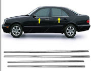 Mercedes E-class W210 1995-2002 Fensterunterkante Zierleisten Edelstahl (4 Stk) Carmos - Türkischer Hersteller Foto 5