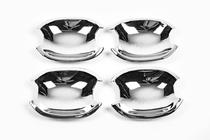 Peugeot 307 2001-2008 Chrom Unterlagen für Türgriffe (4 Stk, Kunststoff) Foto 4