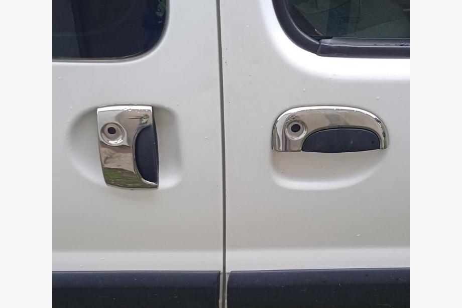 Renault Kangoo 1998-2008 Chrom Türgriffblenden (Edelstahl) Zwei vordere + eine Schiebetur Image