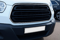 Ford Transit 2014- Chrom Grillumrandung (2014-2018, 2 Stk, Edelstahl) Carmos - Türkischer Edelstahl Foto 1