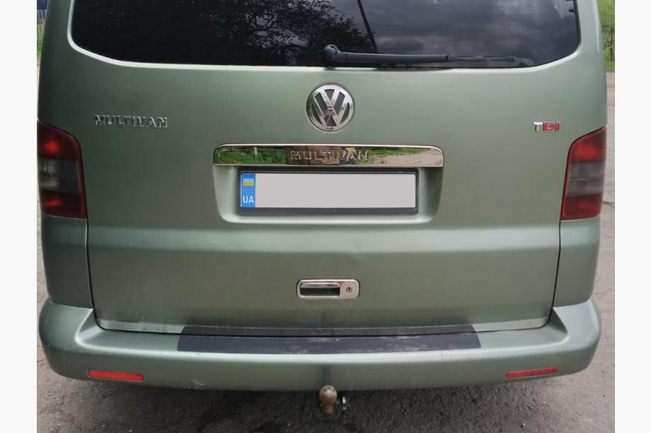 Volkswagen T5 Multivan 2003–2010 Chrom Heckklappenleiste über dem Kennzeichen (Edelstahl) Ohne Schriftzug, OmsaLine - Italienischer Edelstahl Foto 2