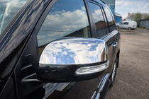 Toyota Land Cruiser Prado 150 2009-2023 Spiegelabdeckungen (2 Stk., Edelstahl) Carmos - Türkischer Stahl Foto 1