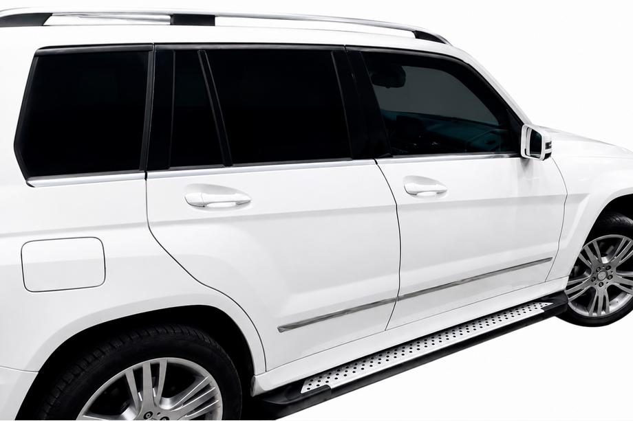 Mercedes GLK class X204 2008-2015 Seitenschweller Allmond Grey (2 Stk, Aluminium) Image